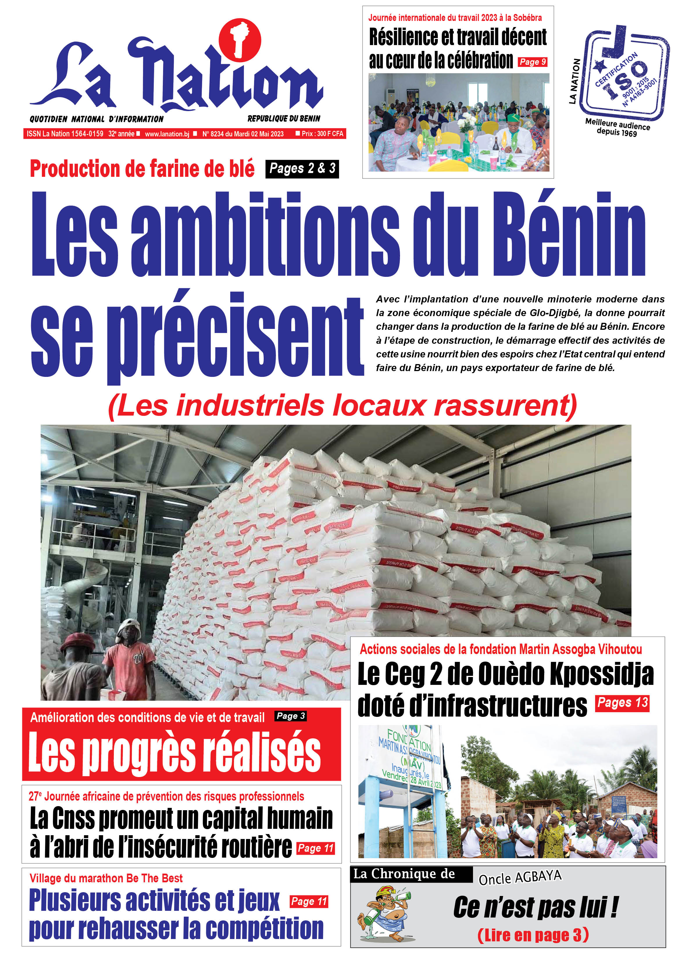Quotidien ''La Nation" du 02 Mai 2023