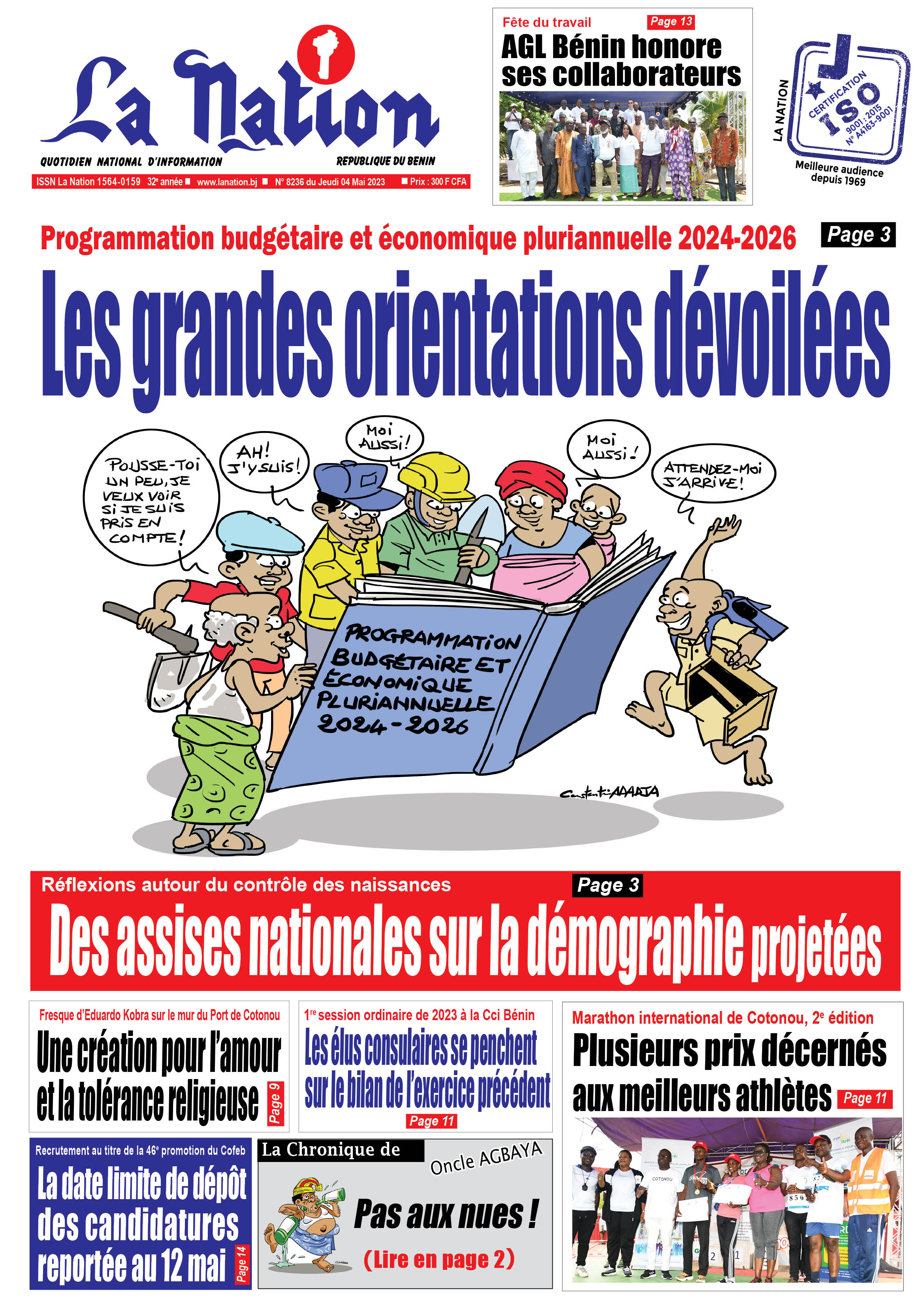 Quotidien "La Nation" du 04 Mail 2023