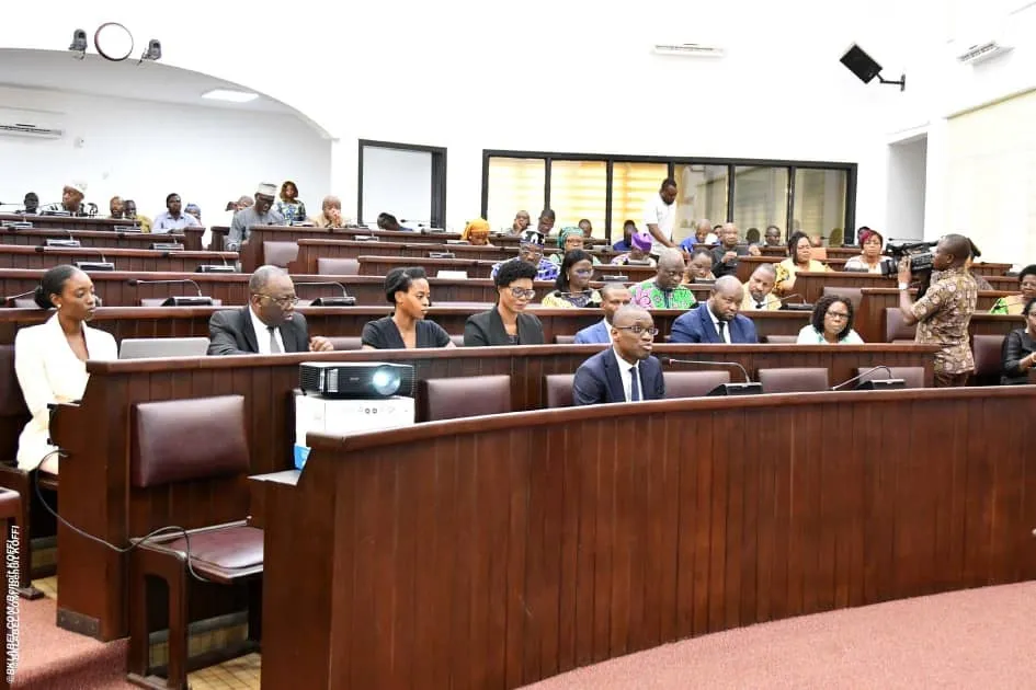 Olushegun Adjadi Bakari, Maec, planchant devant  la commision budgétaire