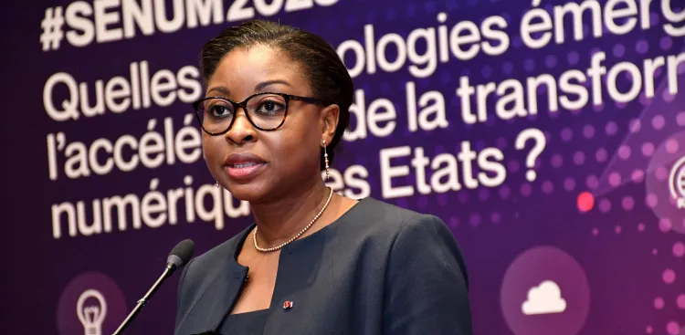 La ministre du Numérique et de la Digitalisation ouvrant les travaux