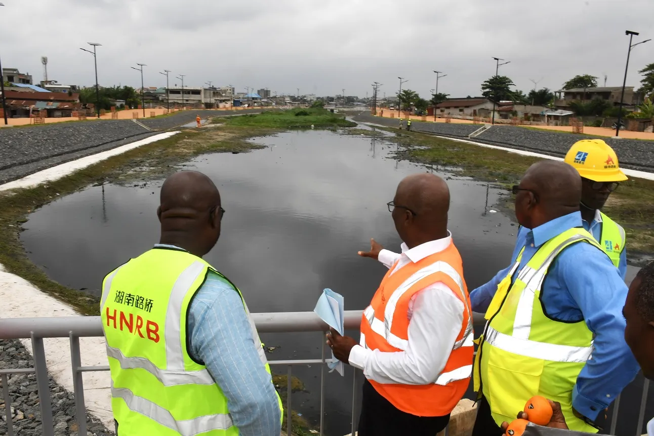 Les quartiers de Cotonou, en proie naguère  aux inondations...