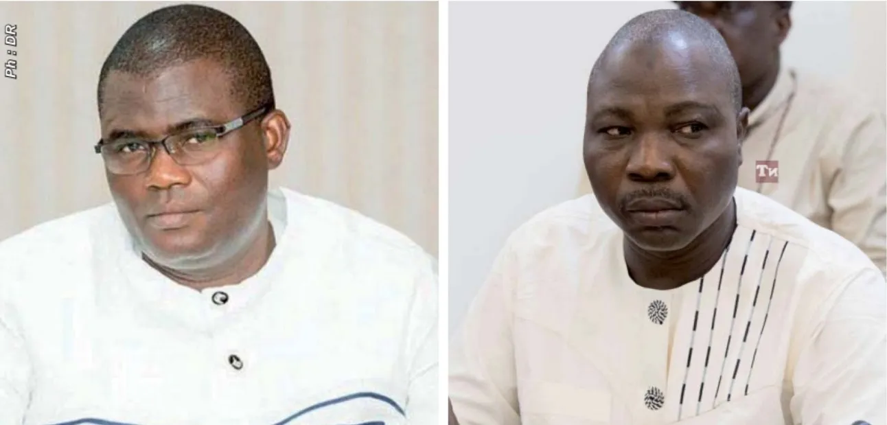 Anselme Amoussou (à gauche) et Moudachirou Bachabi