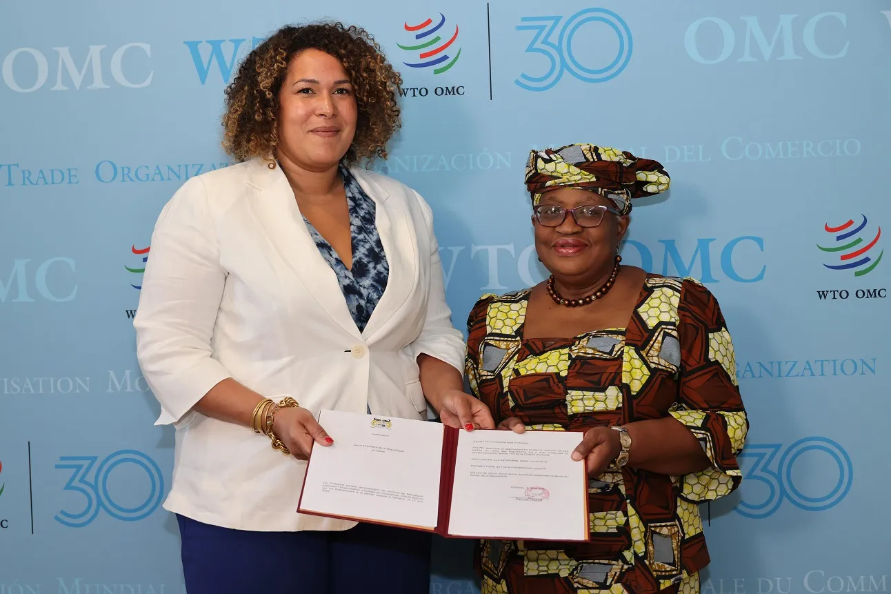 L’ambassadeur du Bénin près la France ( à gauche) aux côtés le Dg de l'Omc