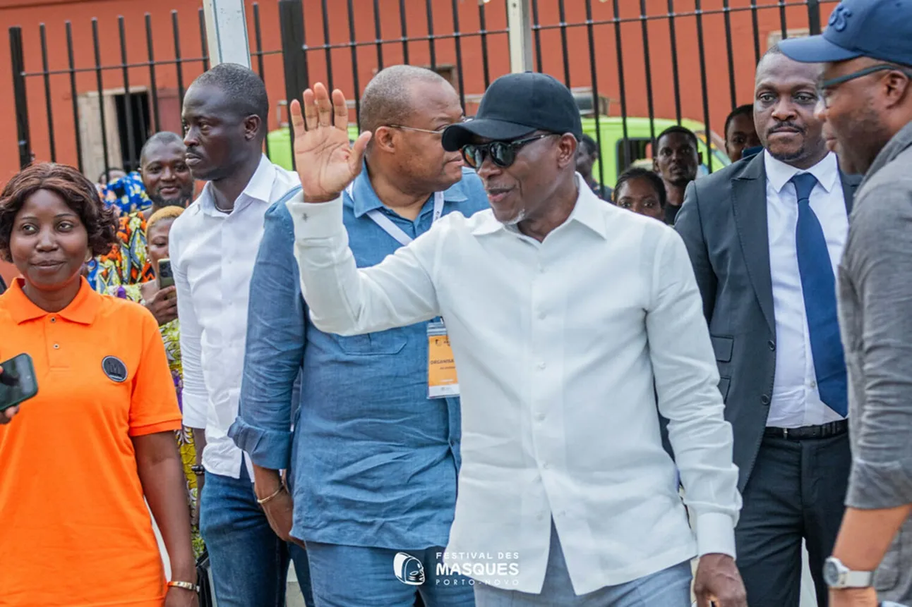 Le chef de l’Etat, Patrice Talon est apparu au milieu de la foule pour vivre en direct la fête culturelle