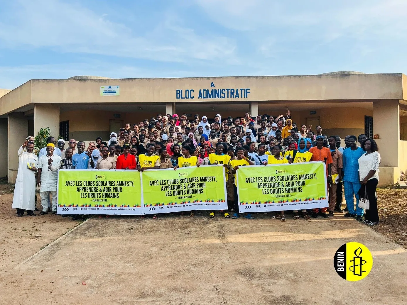 Les apprenants, enseignants et autres acteurs mobilisés autour des droits humains