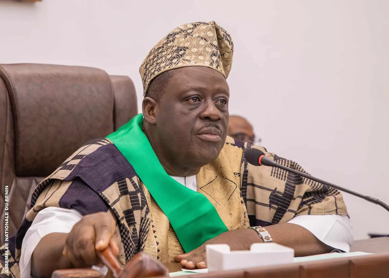 Louis Vlavonou, président de la Conférence des  présidents du Parlement