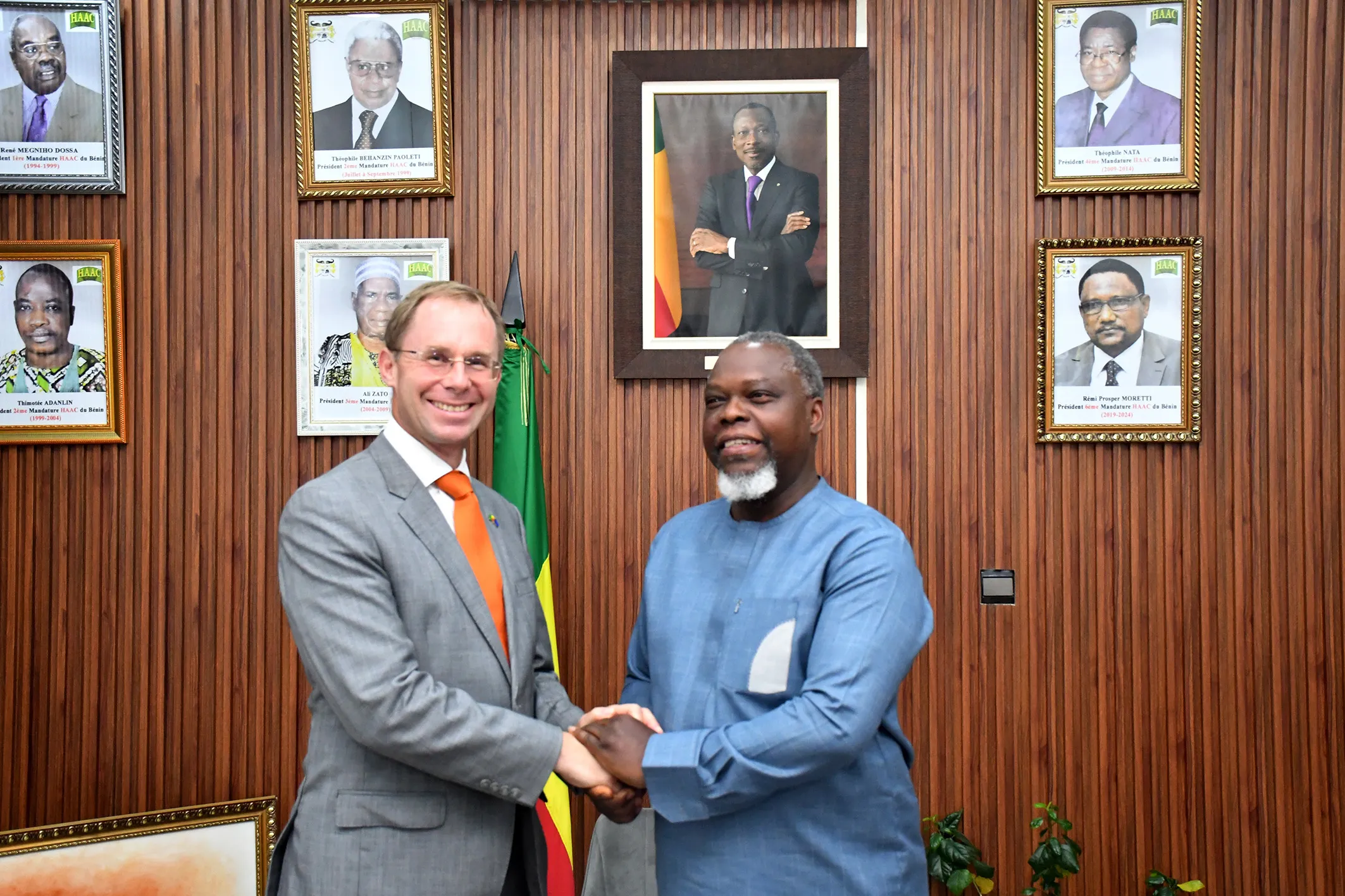 L’ambassadeur Stéphane Mund chaleureusement reçu  par le président de la Haac