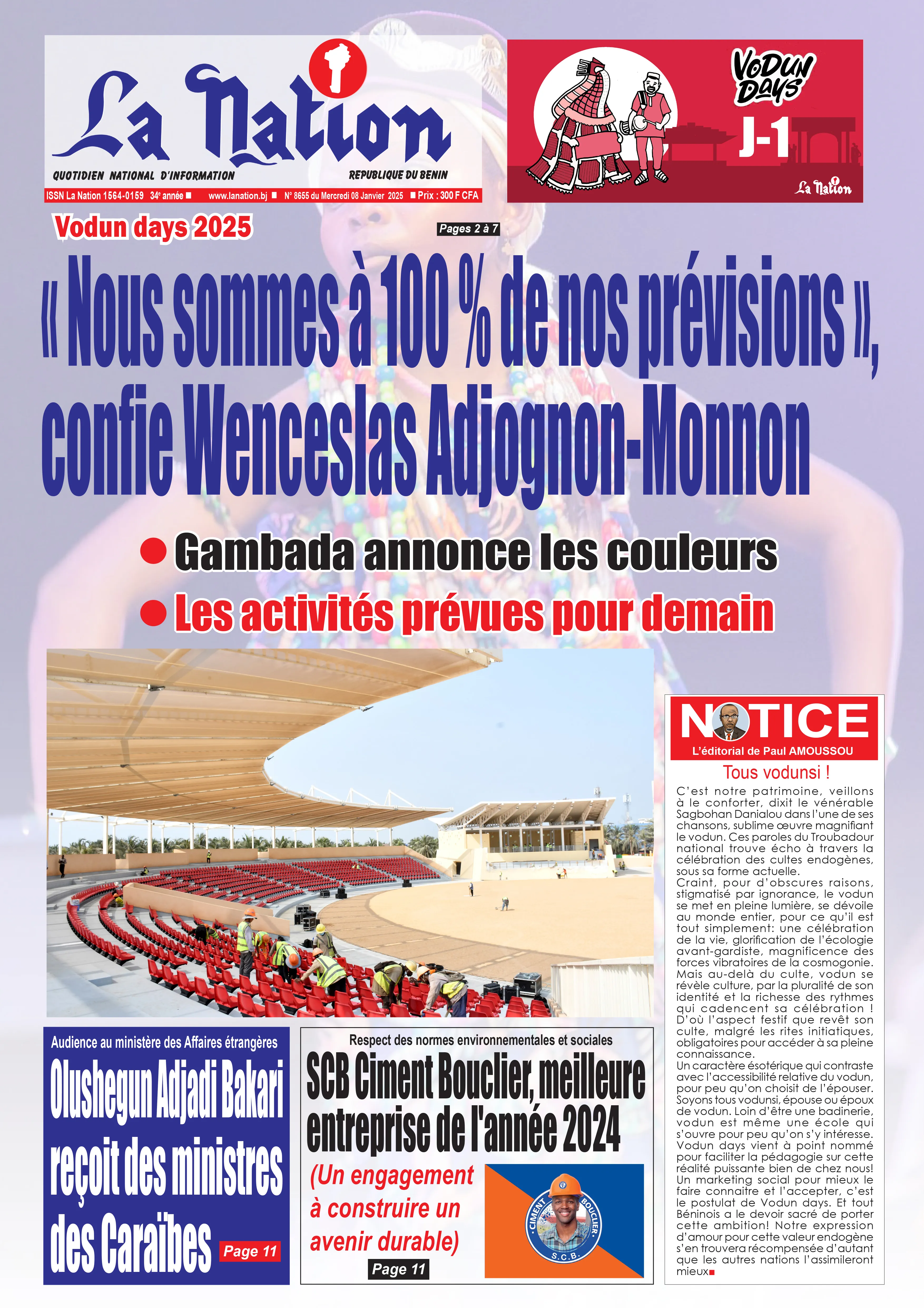 Quotidien ''La Nation'' du 08 Janvier 2025