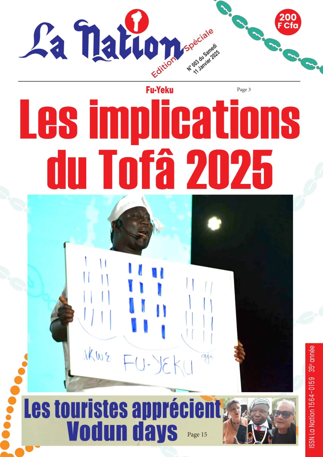 Edition spéciale du quotidien ''La Nation'' du Samedi 11 Janvier 2025