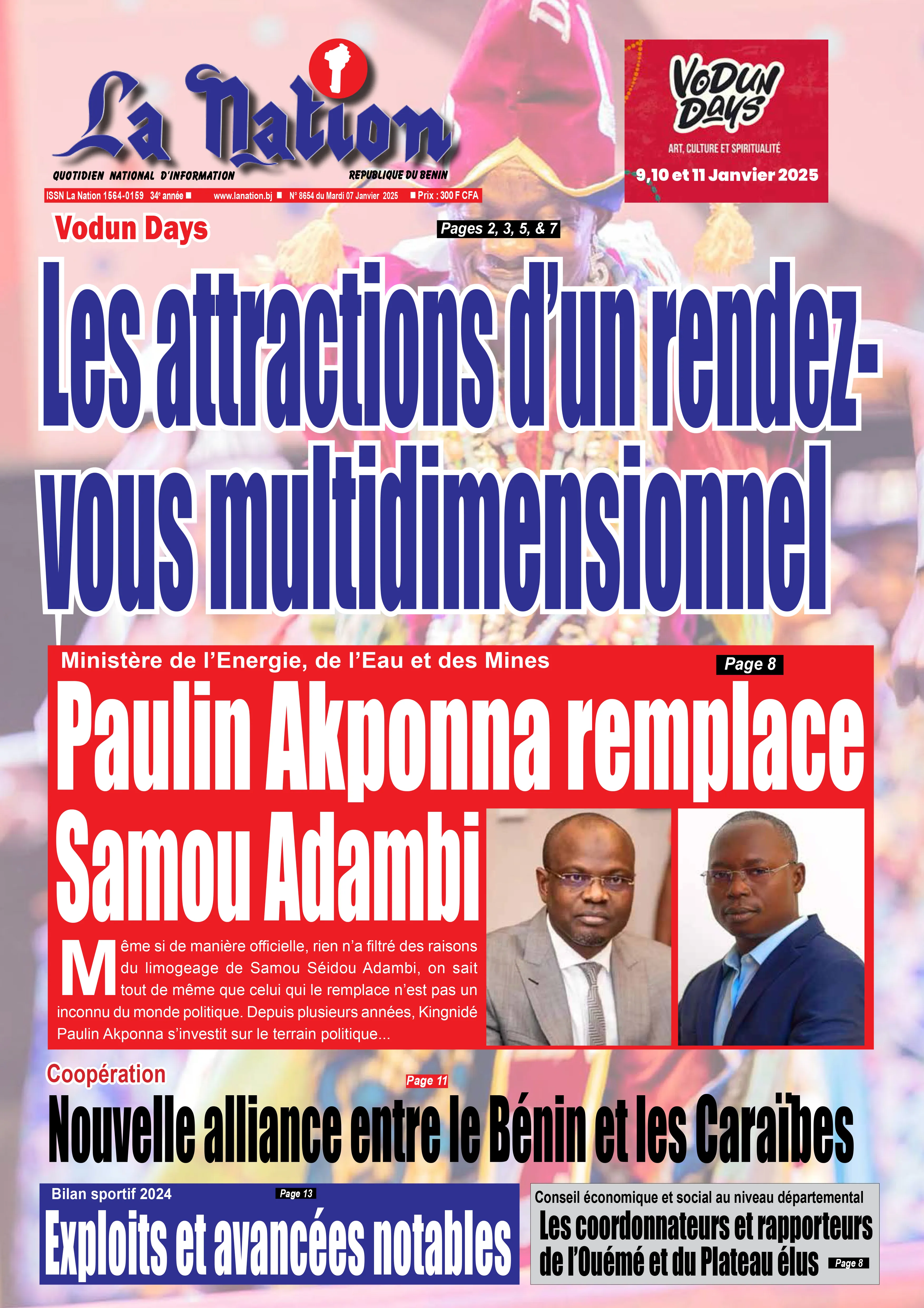 Quotidien ''La Nation'' du 07 Janvier 2025