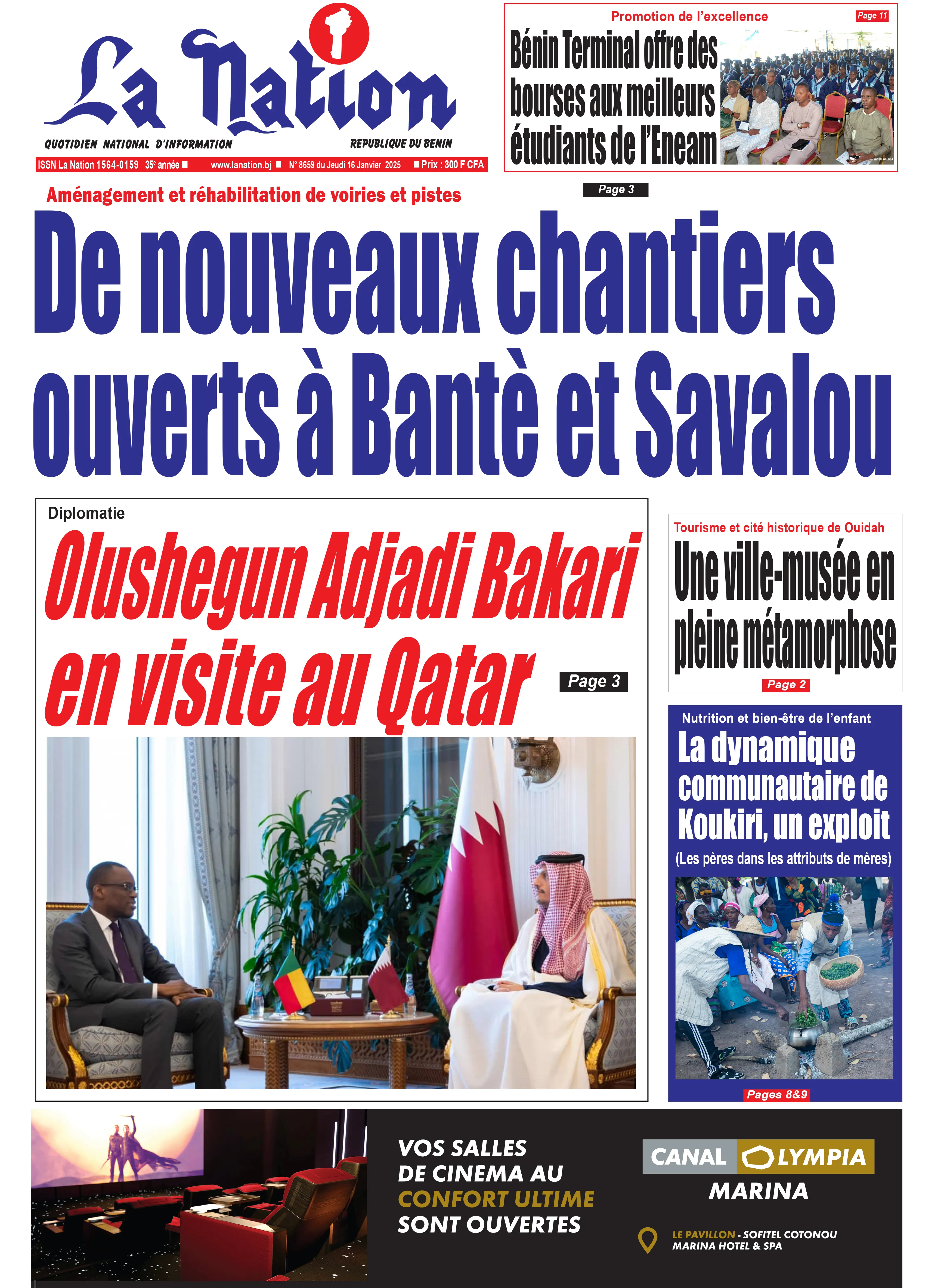Quotidien ''La Nation'' du 16 Janvier 2025