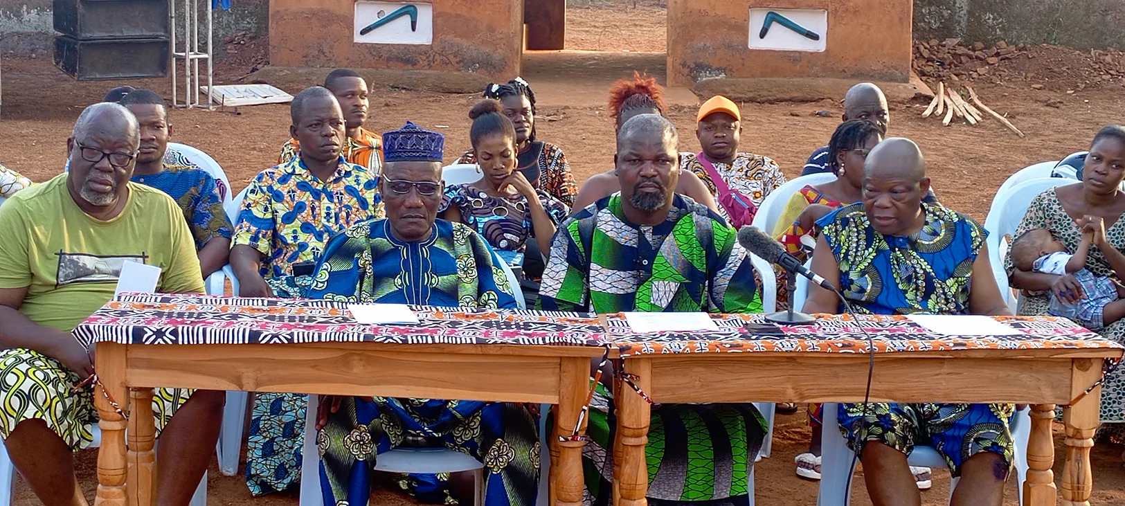 Une vue de la façade du palais de Houégbadja, cadre principal qui abrite les activités