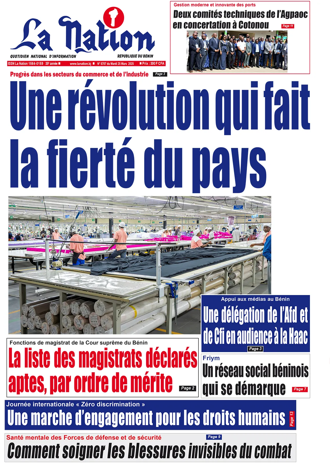 Quotidien ''La Nation'' du 25 Mars 2025