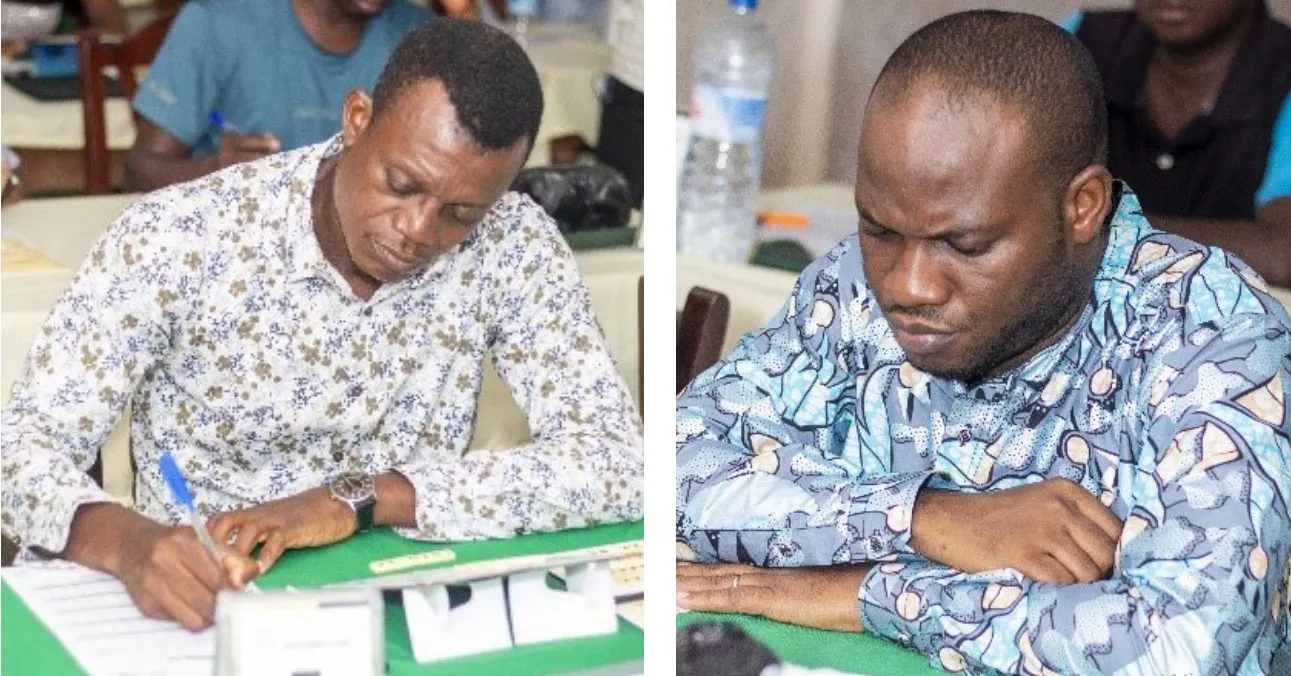 François-Xavier Adjovi, vainqueur de l’Elite et de Blitz et Nicanor Covi, vainqueur Défi national