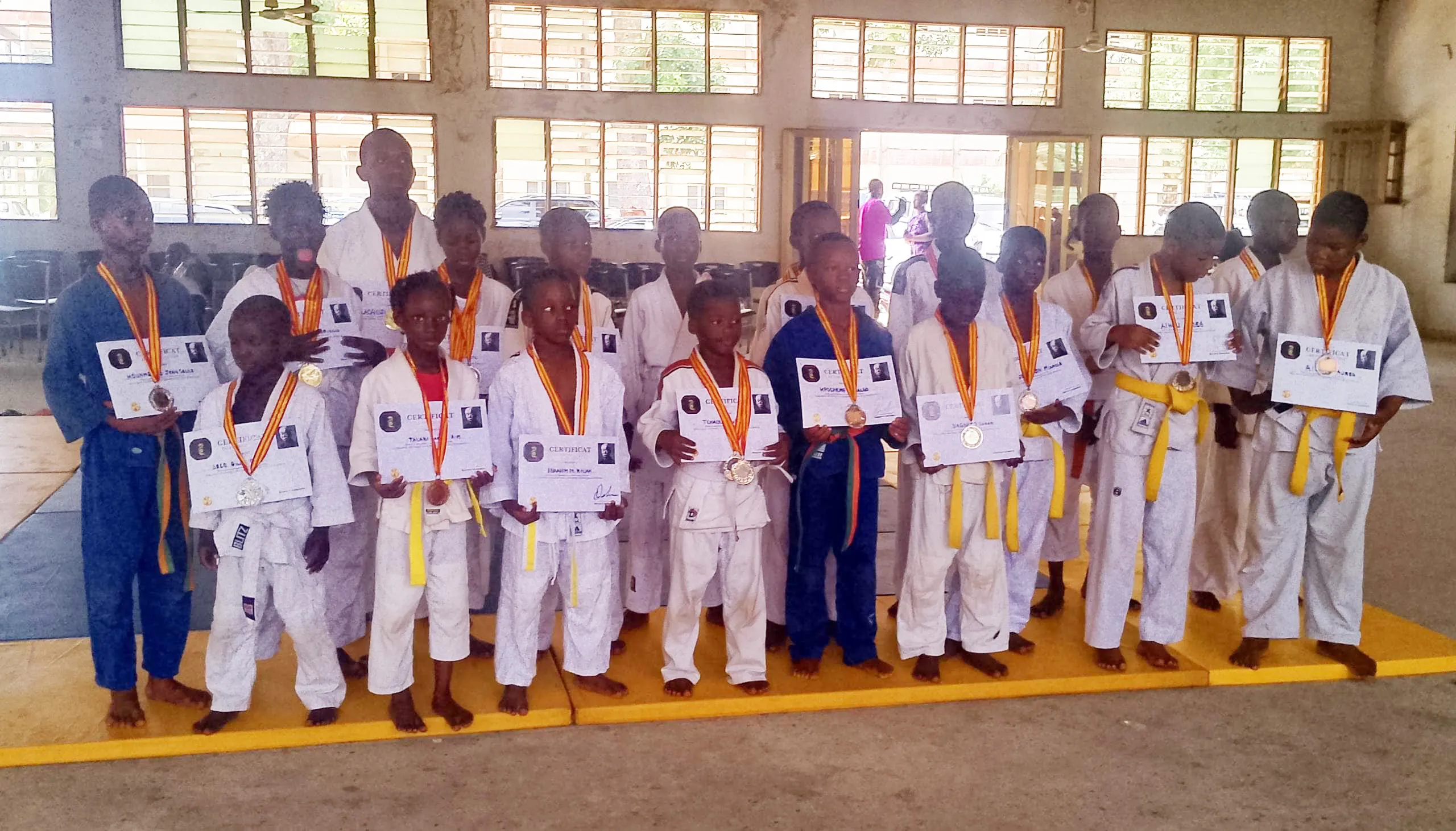 Les jeunes enfants judokas ont montré de belles choses  même si des efforts