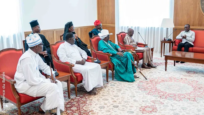 La délégation des religieux lors de l‘audience