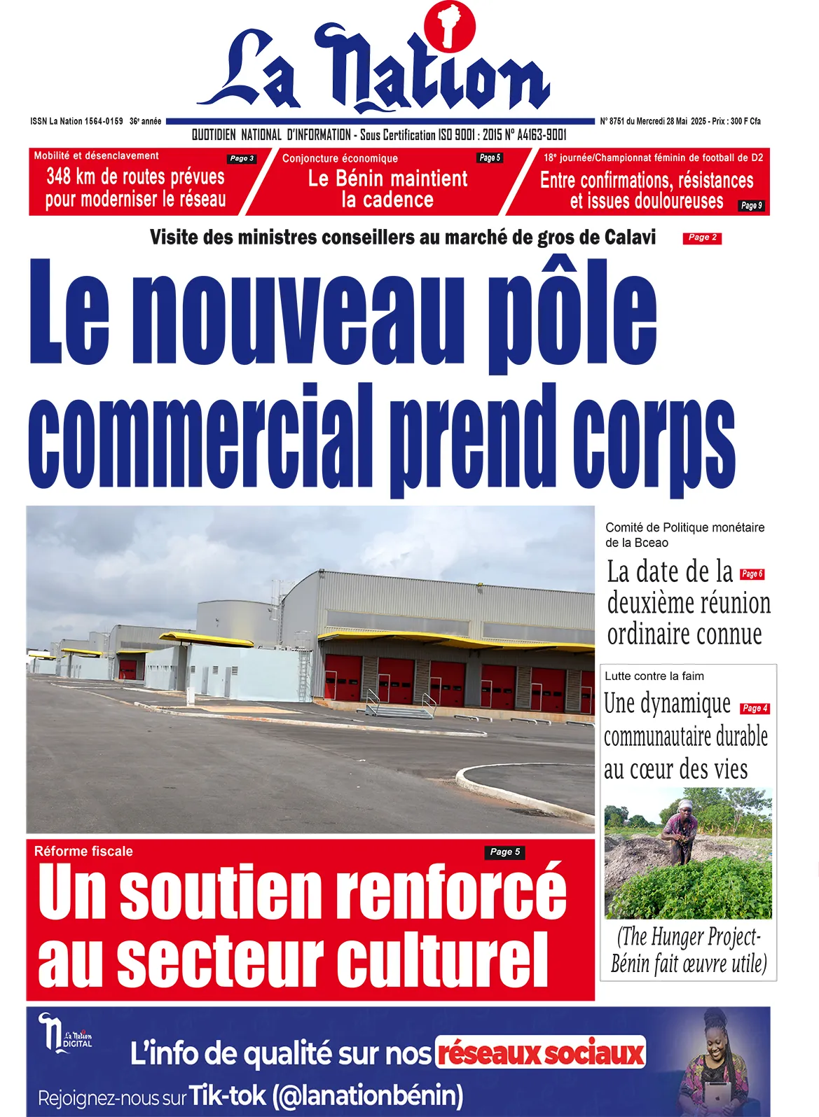 Quotidien La Nation du 28 Mai 2025
