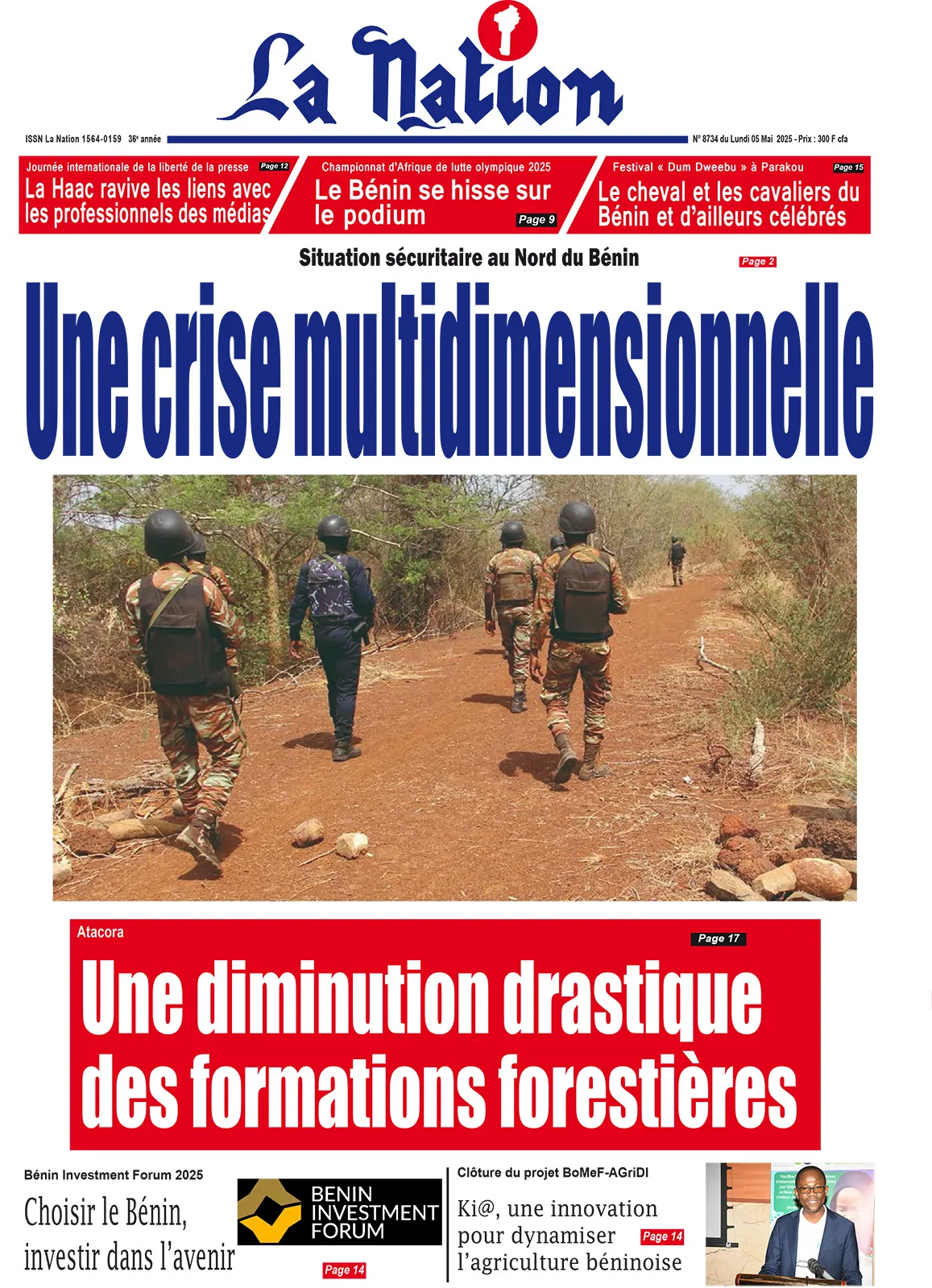 Quotidien ''La Nation'' du 05 Mai 2025