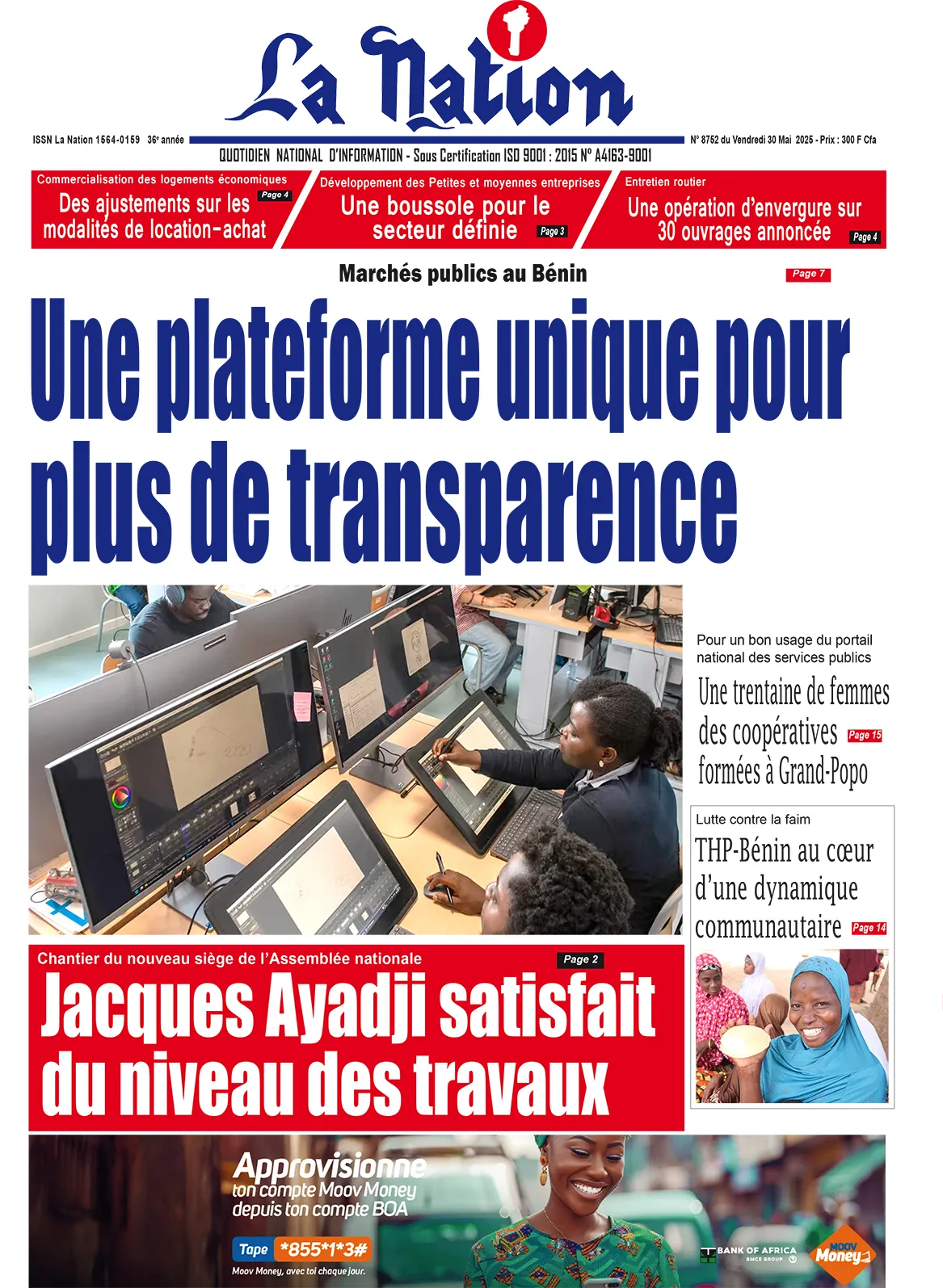 Quotidien La Nation du 30 Mai 2025
