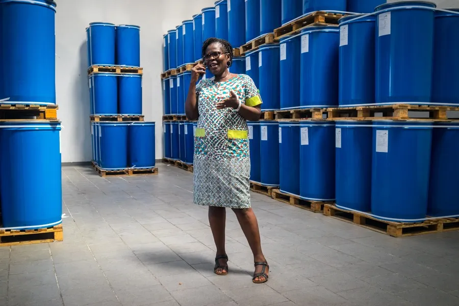 Bertille Guèdègbé Marcos, promotrice de jus d’ananas