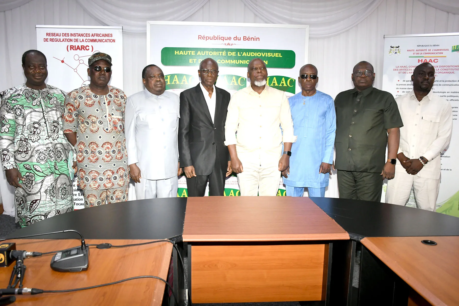 Les promoteurs d'organes avec le président de la Haac