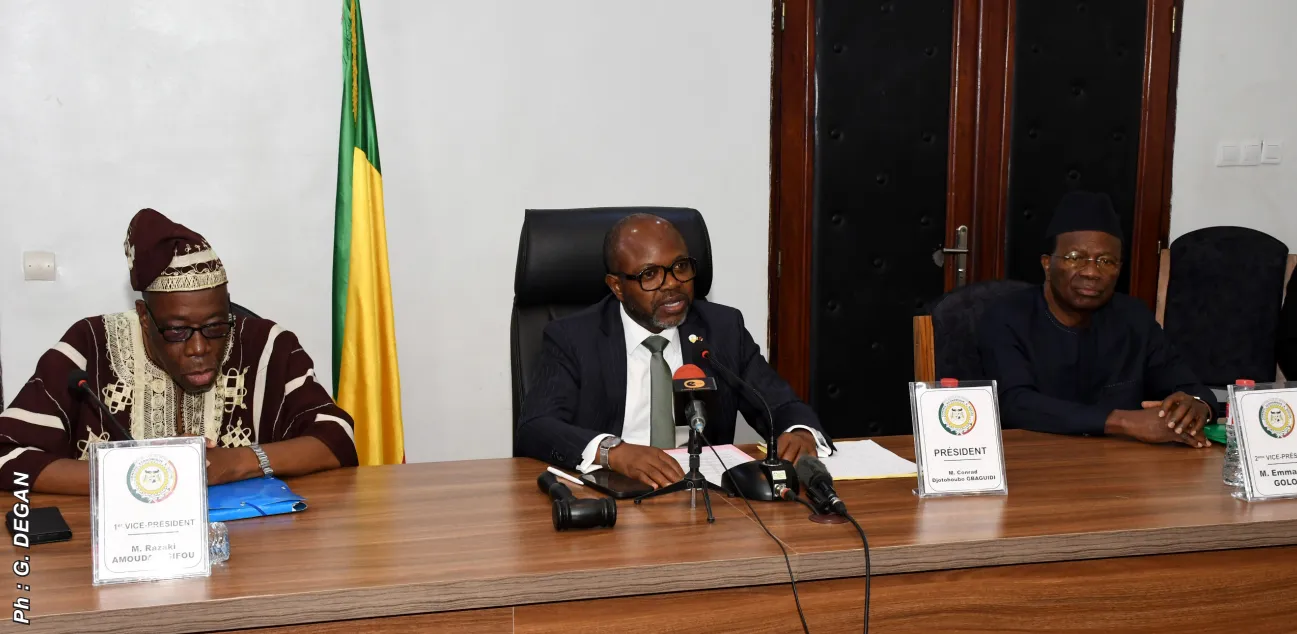 Conrad Gbaguidi, président du Ces