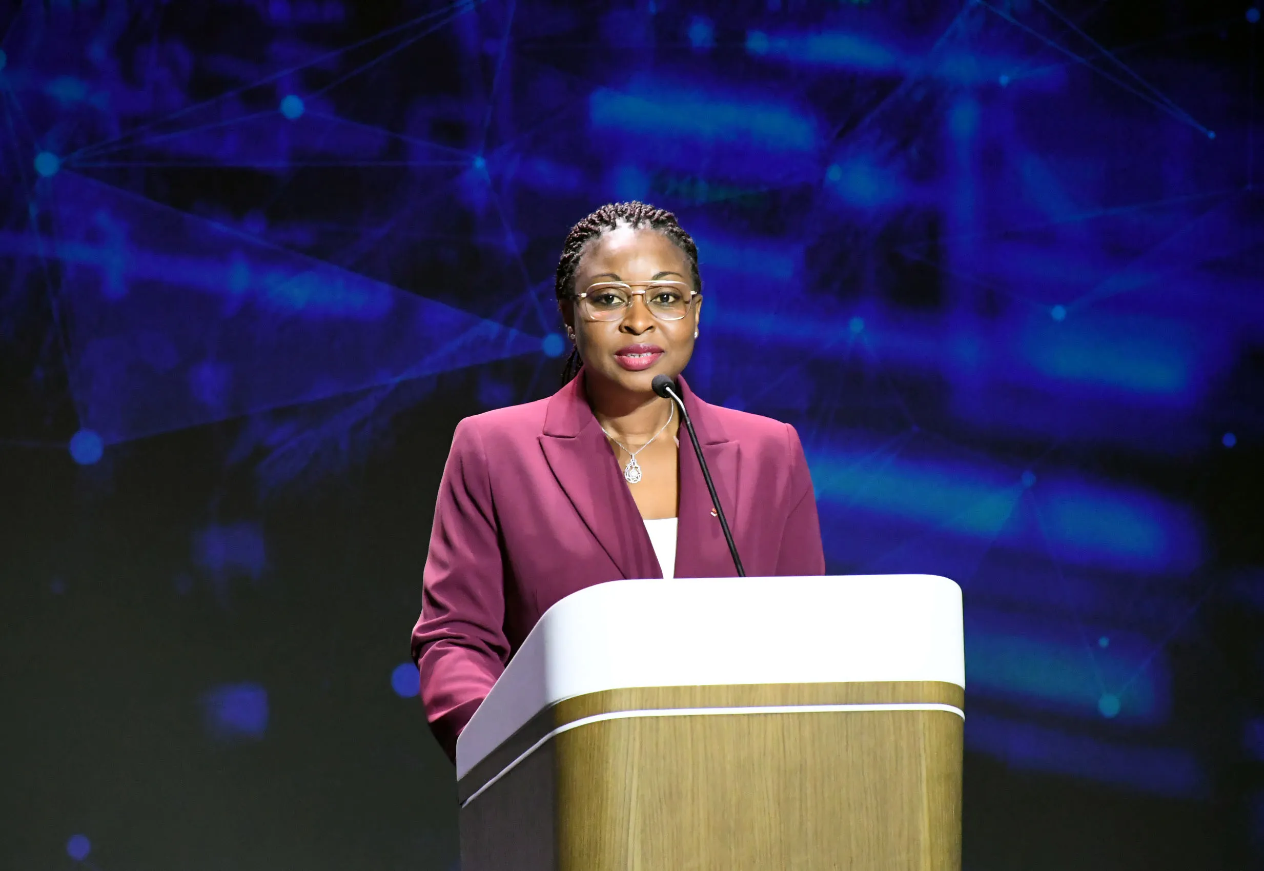 Aurélie Adam Soulé Zoumarou lançant la Senum 2025