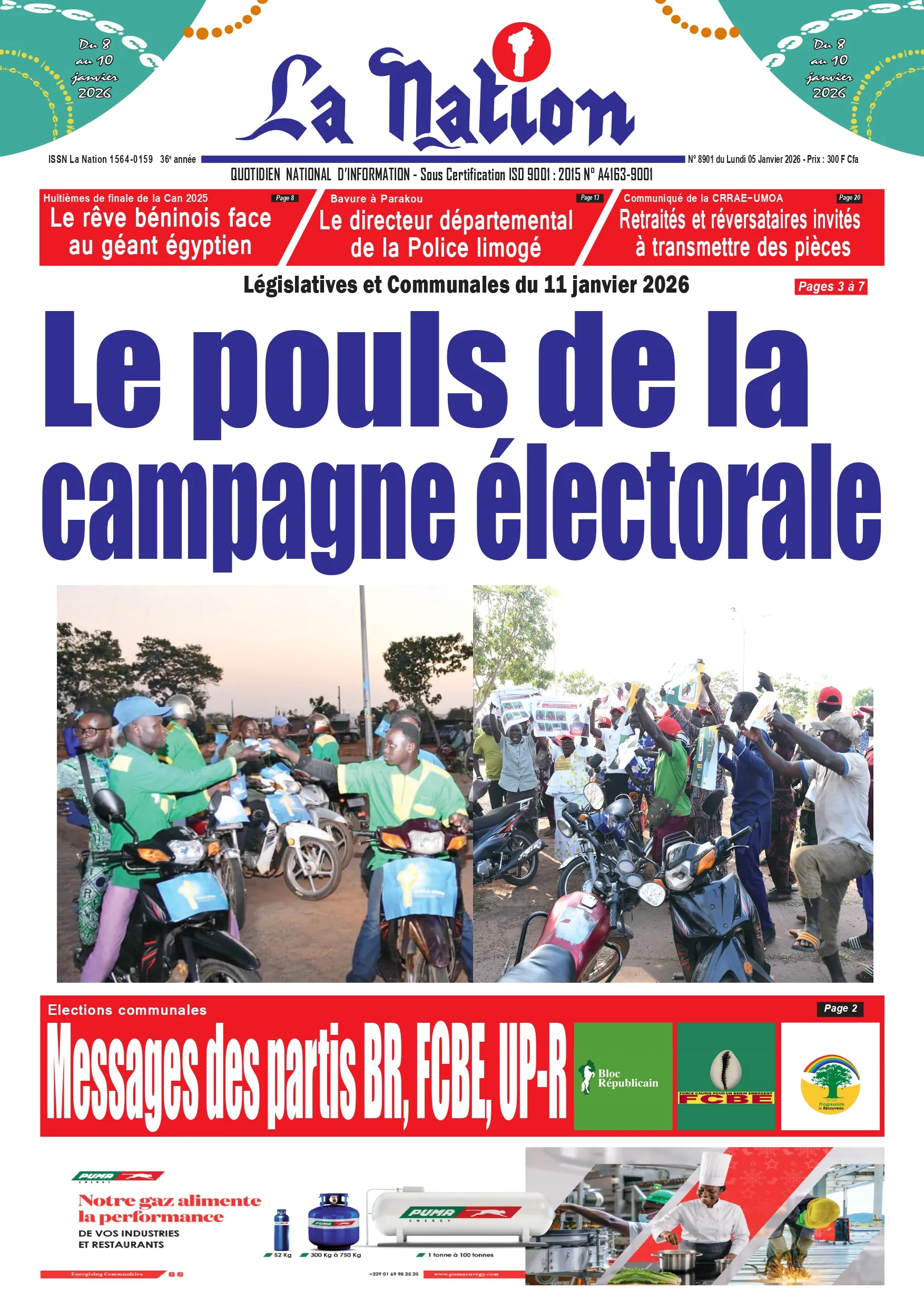 Quotidien "LaNation" du 05 Janvier 2026