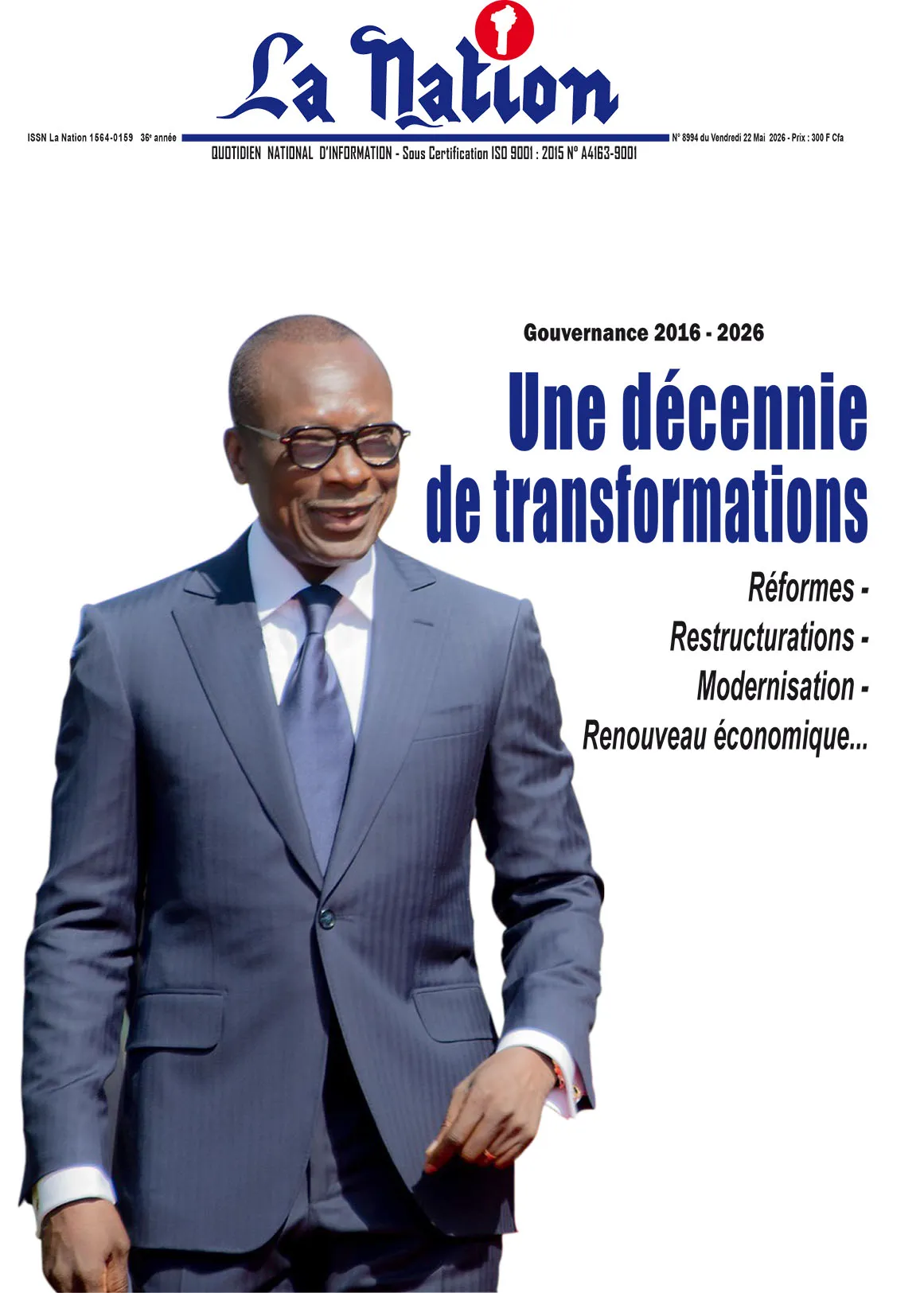 Quotidien "La Nation" 22 Mai 2026