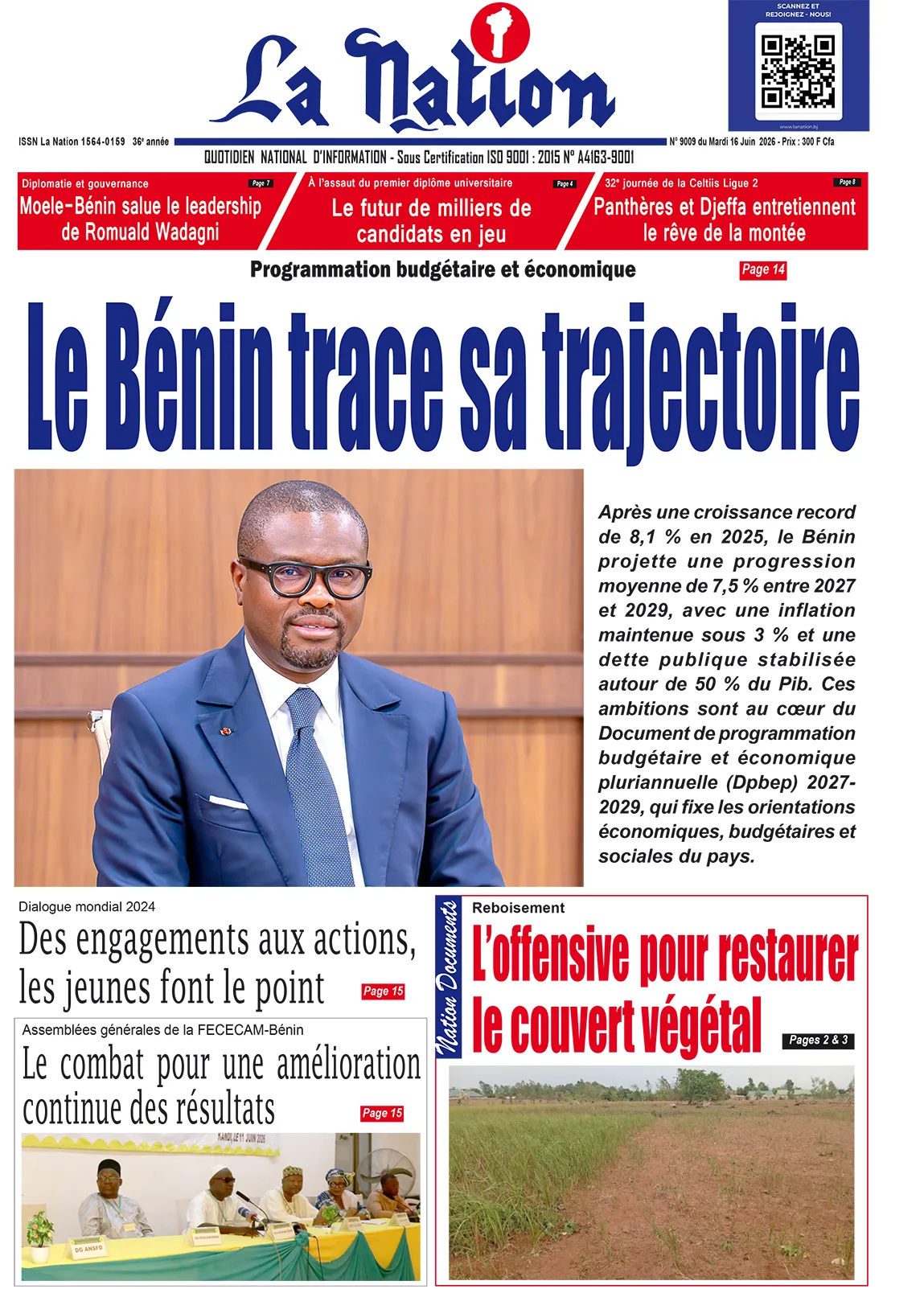 Quotidien '' LA NATION '' du 16 Juin 2026