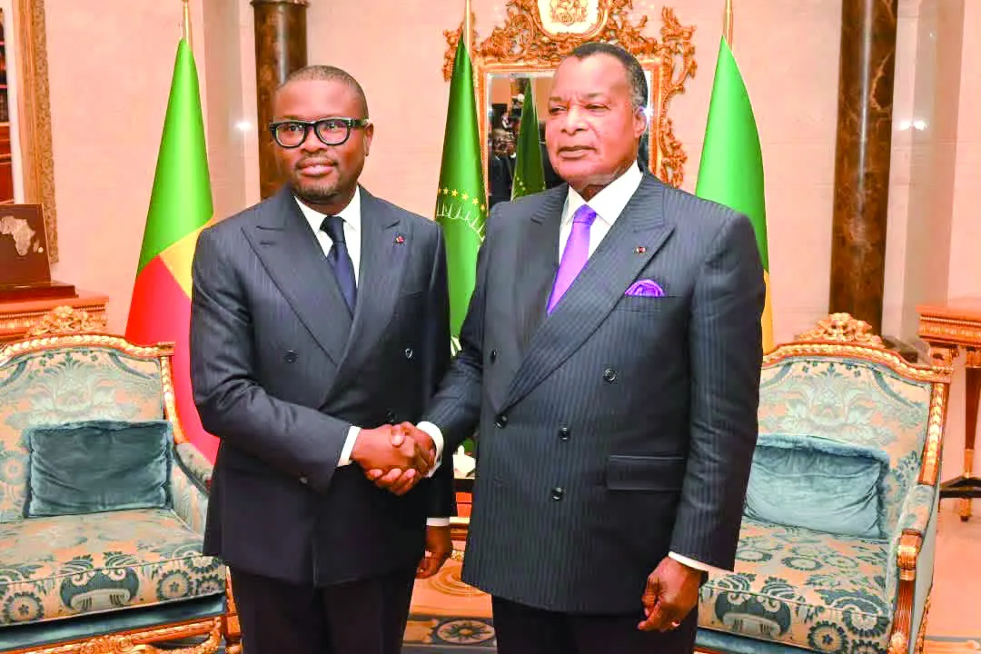 Le président Romuald Wadagni échange avec son homologue congolais,  Denis Sassou-N’Guesso à Brazzaville